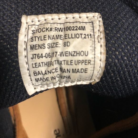 Robert Wayne Men’s Sz 8D leather & Canvas upper - Picture 5 of 7